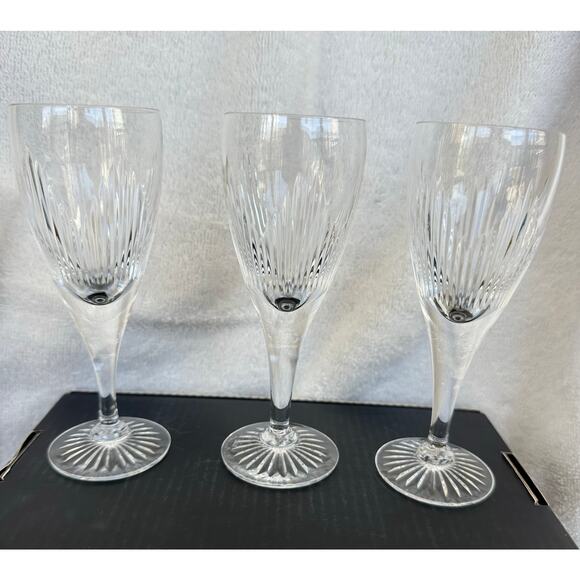 Royal Doulton Other - Royal Doulton Mayfair Crystal Cordial wine juice Glasses Pattern Set Of 3 Vtg